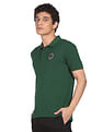 Flying Machine Printed Collar Applique Logo Polo Shirt