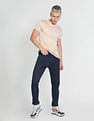 Flying Machine Slash Slim Tapered Fit Mid Rise Jeans