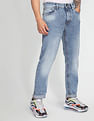 Flying Machine Stone Wash Slash Slim Tapered Jeans