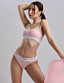 Calvin Klein Underwear Womens Pink Solid Panties