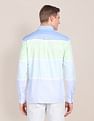 U.S. Polo Assn. Spread Collar Colour Block Casual Shirt