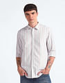 Flying Machine Vertical Stripe Slim Fit Shirt