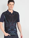Arrow Sports Tropical Print Cotton Polo Shirt