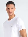 Calvin Klein Jeans Regenrative Cotton Monologo T-Shirt - Pack Of 2