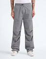 Flying Machine Mid Rise Loose Fit Cargo Pants