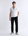 USPA Active Solid Slim Fit Polo Shirt