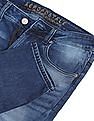 Aeropostale Men Blue Skinny Fit Whiskered Jeans