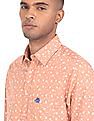 U.S. Polo Assn. Rounded Cuff Printed Casual Shirt