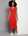 Tommy Hilfiger Midi Bodycon Ribbed Dress