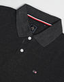 Arrow Sports Striped Sleeve Hem Heathered Polo Shirt