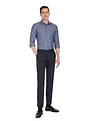 Arrow Patterned Weave Manhattan Slim Fit Shirt