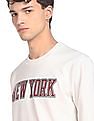 Aeropostale Men White Crew Neck Printed Sweatshirt