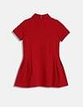 Tommy Hilfiger Kids Girls Solid Regular-Fit Cotton Dress