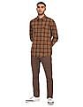 U.S. Polo Assn. Denim Co. Rounded Cuff Check Casual Shirt
