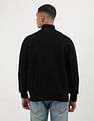 Calvin Klein Jeans Zip Up Mock Neck Sweater