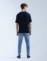 Flying Machine Whiskered Mankle Relaxed Tapered Fit Jeans