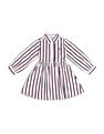 U.S. Polo Assn. Kids Girls Vertical Striped Corduroy Dress