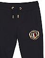 Tommy Hilfiger Kids Boys Navy Mid Rise Logo Sweatpants