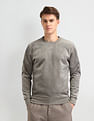Arrow Textured Regular Fit Sweatshirt