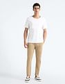 Flying Machine Slash Slim Tapered Solid Chinos