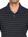 AD by Arvind Cotton Striped Polo Shirt