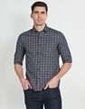Arrow Sports Cutaway Collar Tartan Check Shirt