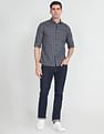 Arrow Sports Cutaway Collar Tartan Check Shirt