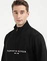 Tommy Hilfiger Solid High Neck Cotton Sweatshirt