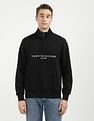 Tommy Hilfiger Solid High Neck Cotton Sweatshirt