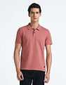Flying Machine Horizontal Stripe Cotton Polo Shirt