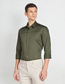 Arrow Newyork Satin Solid Formal Shirt
