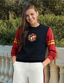 U.S. Polo Assn. Women Colour Blocked Regular Fit Sweater