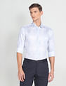 Arrow Geometric Print Sateen Formal Shirt