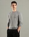 Tommy Hilfiger Solid Regular-Fit Cotton Sweater