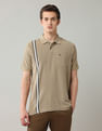 Arrow Sport Vertical Striped Regular Fit Polo Shirt