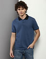 Calvin Klein Jeans Recycled Polyester Contrast Collar Polo Shirt