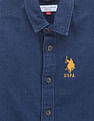 U.S. Polo Assn. Kids Boys Pure Cotton Chambray Shirt