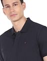 AD by Arvind Modern Jersey Slub Polo Shirt