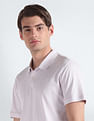 Calvin Klein Solid Cotton Liquid Polo Shirt