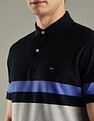 Tommy Hilfiger Striped Regular-Fit Cotton Polo T-Shirt