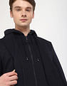 Tommy Hilfiger Solid Regular-Fit Viscose Single Breasted Blazer