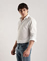 Calvin Klein Jeans Geometric Slim Fit Dobby Woven Shirt