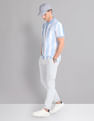 AD by Arvind Vertical Stripe Real Deal Polo Shirt