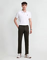 Arrow Sport Slim Fit Printed Trousers
