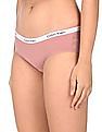 Calvin Klein Underwear Women Pink Mid Rise Solid Hipster Panties