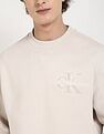 Calvin Klein Jeans Embroidered Logo Relaxed-Fit Cotton Sweatshirt