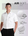 Arrow Sport Vertical Striped Regular Fit Air Soft Shirt