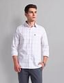 AD by Arvind Plaid Check Cotton Shirt