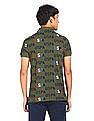 U.S. Polo Assn. Denim Co. Cotton Brand Print Polo Shirt