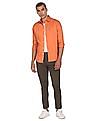 U.S. Polo Assn. Austin Trim Fit Solid Casual Trousers